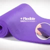Mat Yoga 10 Mm Colchoneta Pilates Caucho Nbr 180x62 + Bolso Violeta
