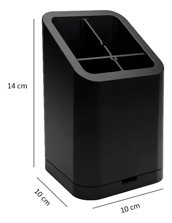 D_Q_NP_613411-MLA92574490479_092025-F.webp Escurridor Cubiertos Organizador Cocina Baño Desmontable Color Negro