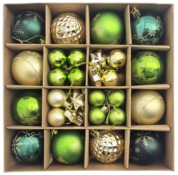 D_Q_NP_638379-MLA95111561625_102025-F.webp Kit Adornos De Navidad Esferas Para El Arbol Navideñas X44 Bolas - Sheshu Color Verde 2
