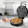 D_Q_NP_773248-MLA82268312218_022025-F.webp Máquina Donas Suono Mini Donut Maker 7 Unidades Mini Donas Antiadherente 1200w Color Negro