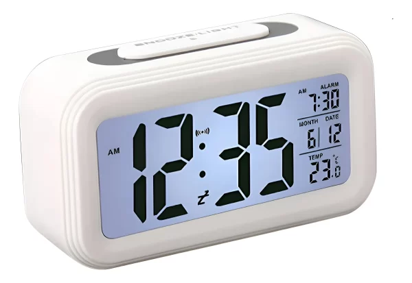 D_Q_NP_773654-MLA94801409864_102025-F.webp Reloj despertador digital sensor luz Genérica DESPER02 color blanco
