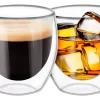 D_Q_NP_783922-MLU74297833545_012024-F.webp Vaso Doble Vidrio Taza Cafe Espresso Pocillo 150ml Color Transparente