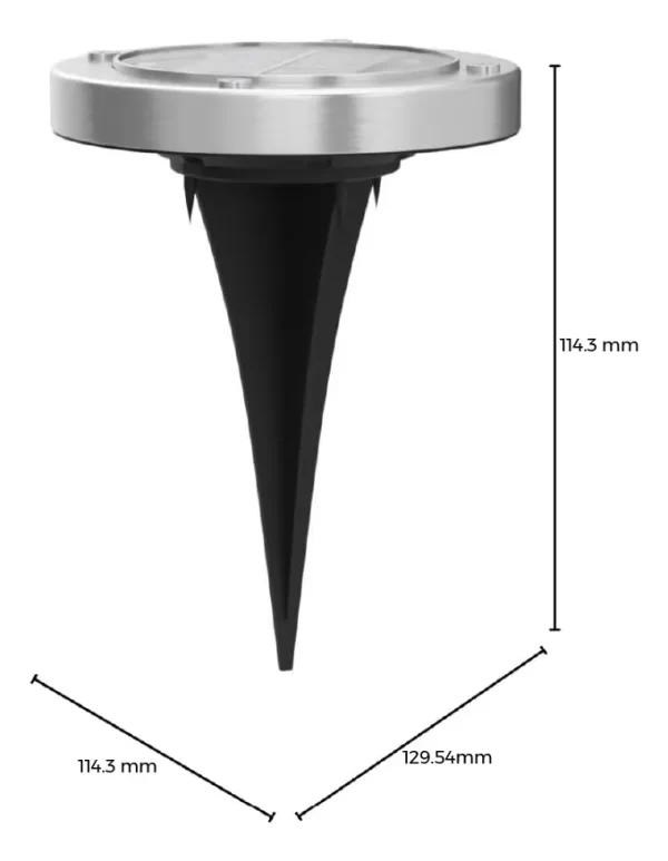Estaca Solar Pinche Nexum 8 Leds X 4 Unidades Fría O Cálida Estructura Luz cálida