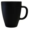 Taza Mug Vidrio Negro Mate Durax Armonia X6