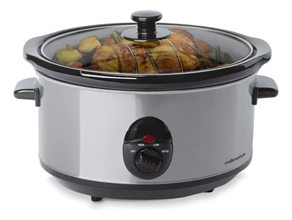 D_Q_NP_917920-MLA96119834683_102025-F.webp Olla Coccion Lenta 3.5 Litros 4 Perso Ceramica Shabat Kosher Color Gris Frecuencia 50Hz/60Hz