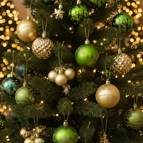 D_Q_NP_938477-MLA95111601375_102025-F.webp Kit Adornos De Navidad Esferas Para El Arbol Navideñas X44 Bolas - Sheshu Color Verde 2