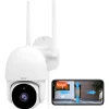 Camara De Seguridad App Tuya Wifi Exterior Domo Audio Infrar Color Blanco
