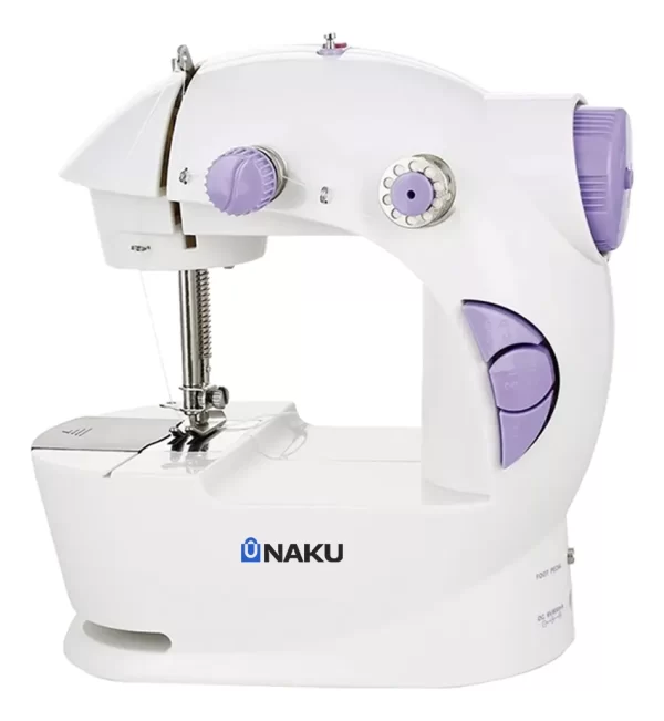 Mini Máquina De Coser Naku Mc-001 Eléctrica Portatil Puntadas Color Blanco