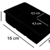 Cubetera Silicona Hielo Cuadrado Grande Molde Apto Horno Color Negro