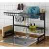 Soul 2 plantas 65cm rack organizador de cocina escurridor negro